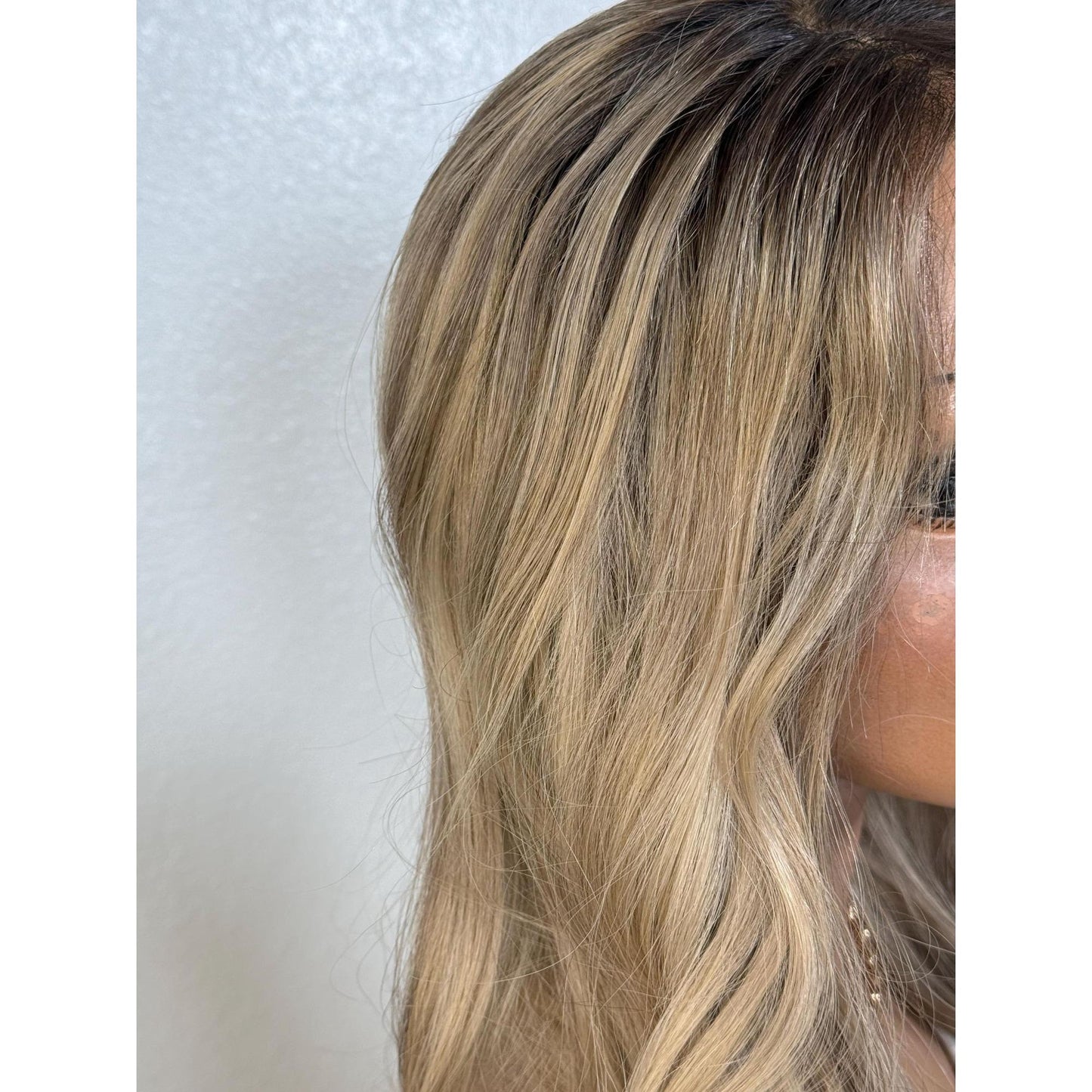 "CHARLI" HUMAN HAIR LACE TOP WIG 22" - BLONDE BALAYAGE