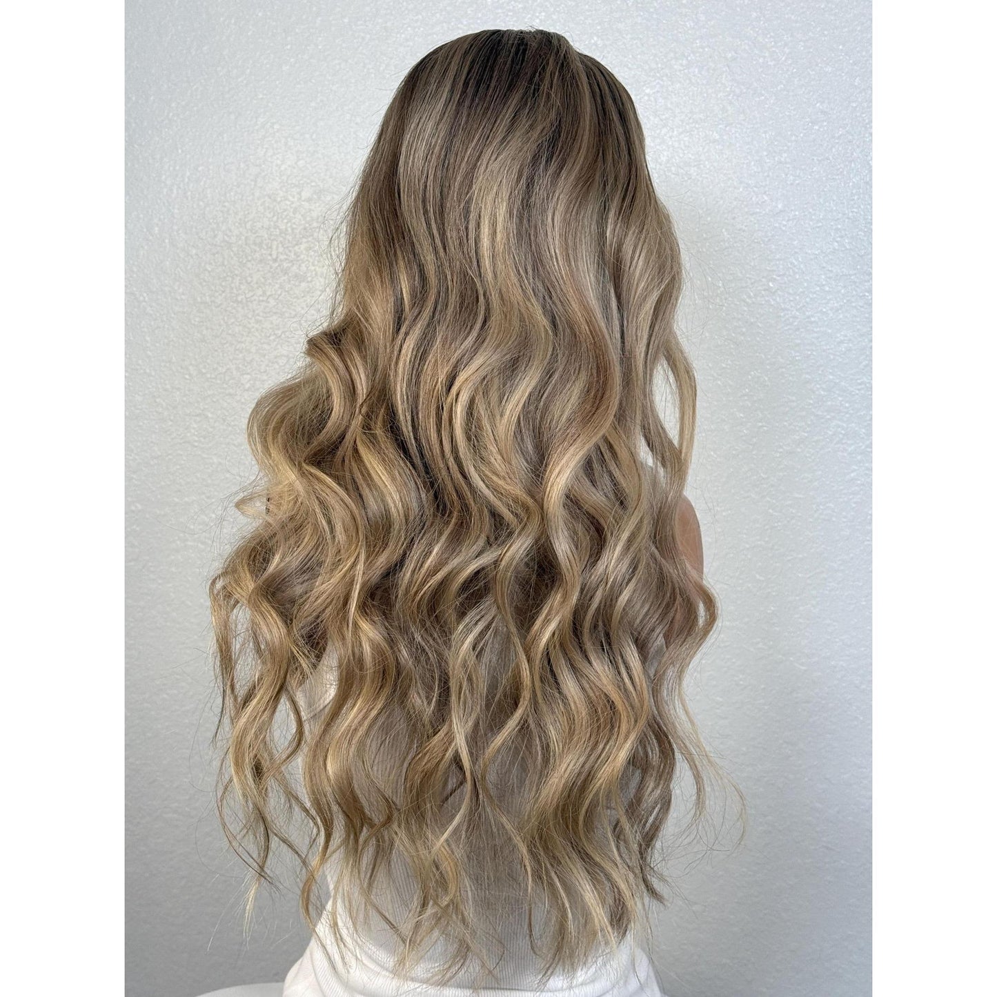 "CHARLI" HUMAN HAIR LACE TOP WIG 22" - BLONDE BALAYAGE