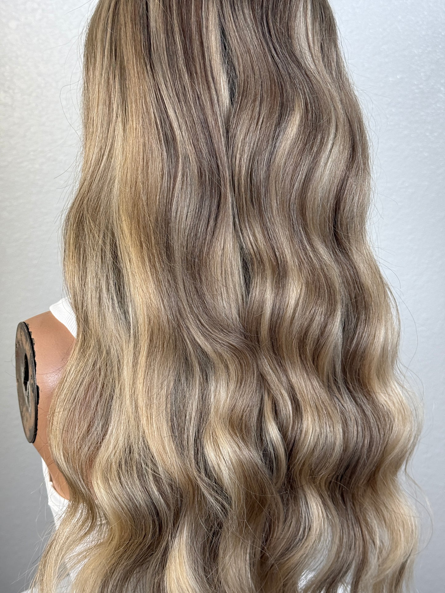 "TAMRA" HUMAN HAIR LACE TOP WIG 22" - BLONDE BALAYAGE