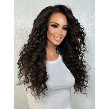 "BIRDIE" MONOFILAMENT WIG 22" - NATURAL BLACK