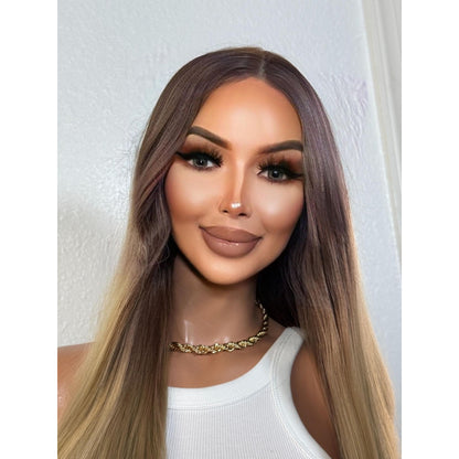 "ARIA" HD INVISIBLE LACE WIG 26" - BROWN TOASTY OMBRE