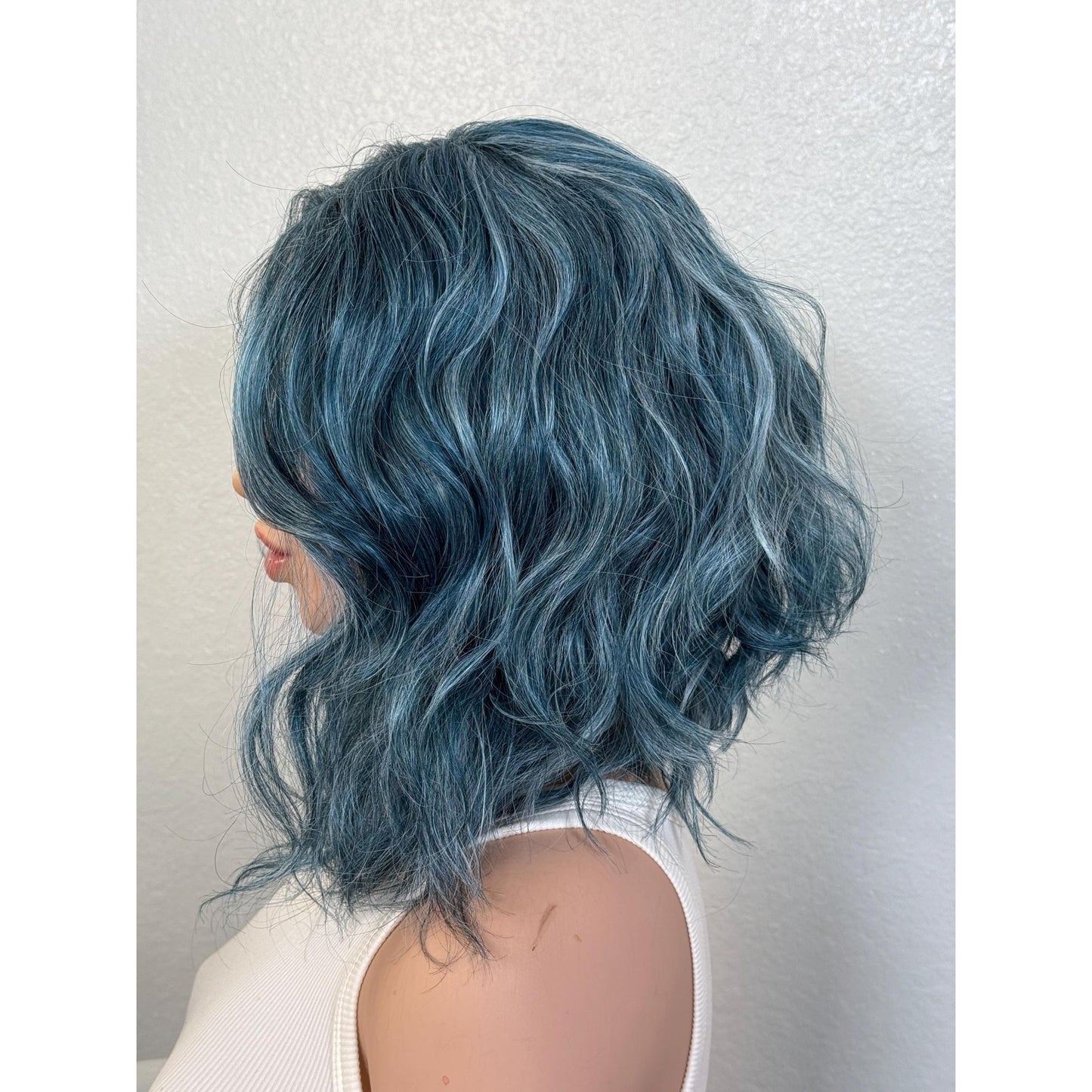 "SAPPHIRE" LACE FRONT WIG 12" - BLUE