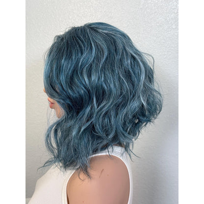 "SAPPHIRE" LACE FRONT WIG 12" - BLUE