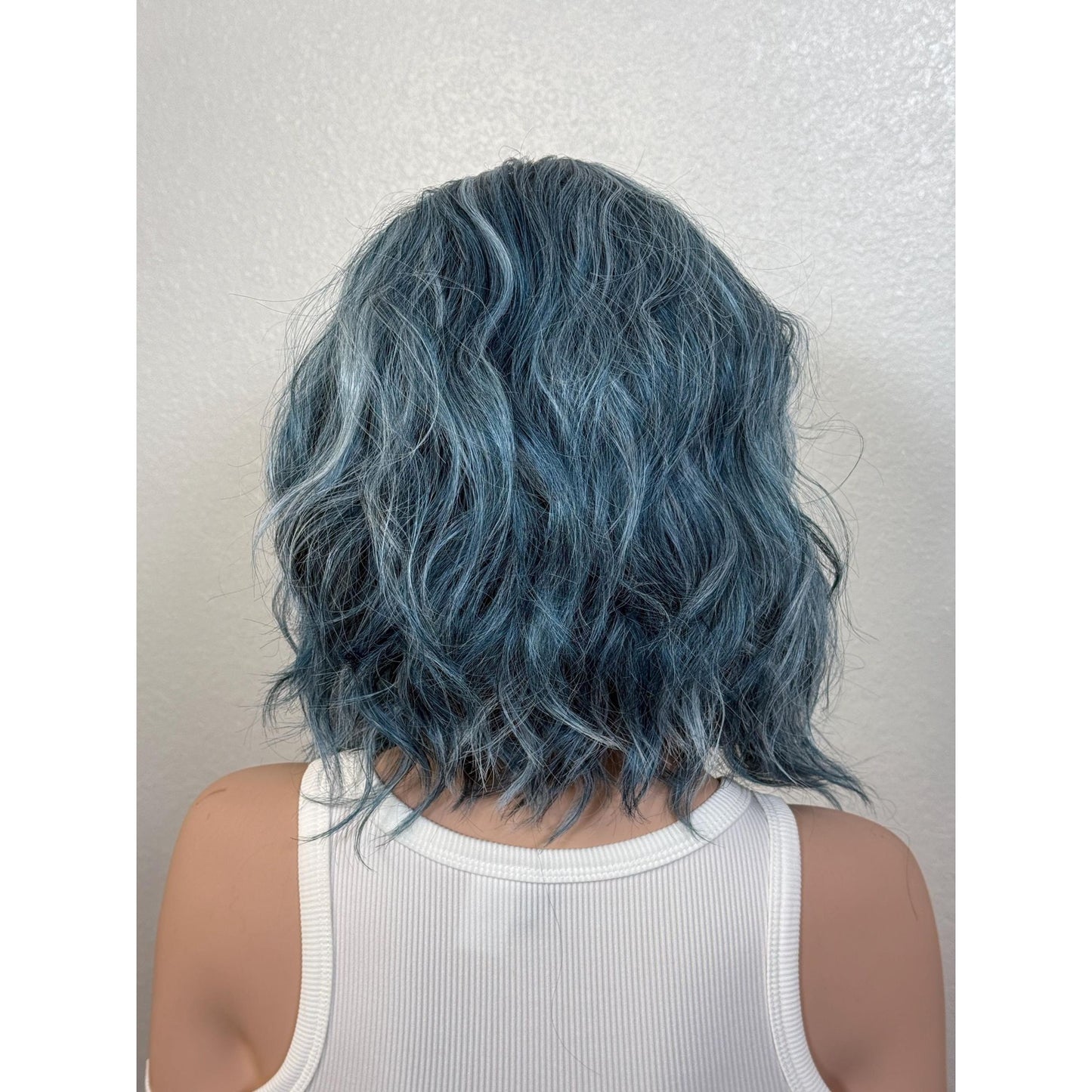 "SAPPHIRE" LACE FRONT WIG 12" - BLUE