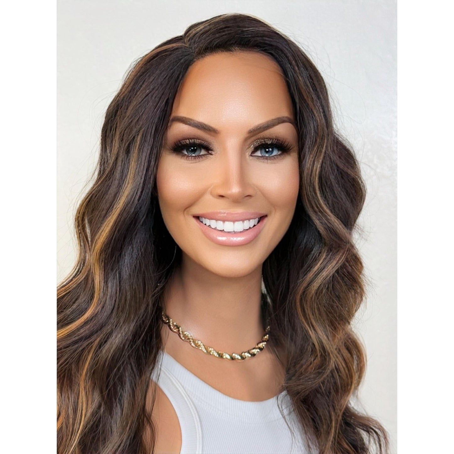 "DARA" LACE FRONT WIG 18" - DARK BROWN