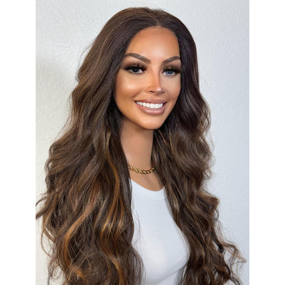 "MCKENNA" MONOFILAMENT WIG 26" - DARK BROWN