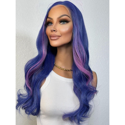 "AZZURE" MONOFILAMENT WIG 22" - ROYAL PURPLE