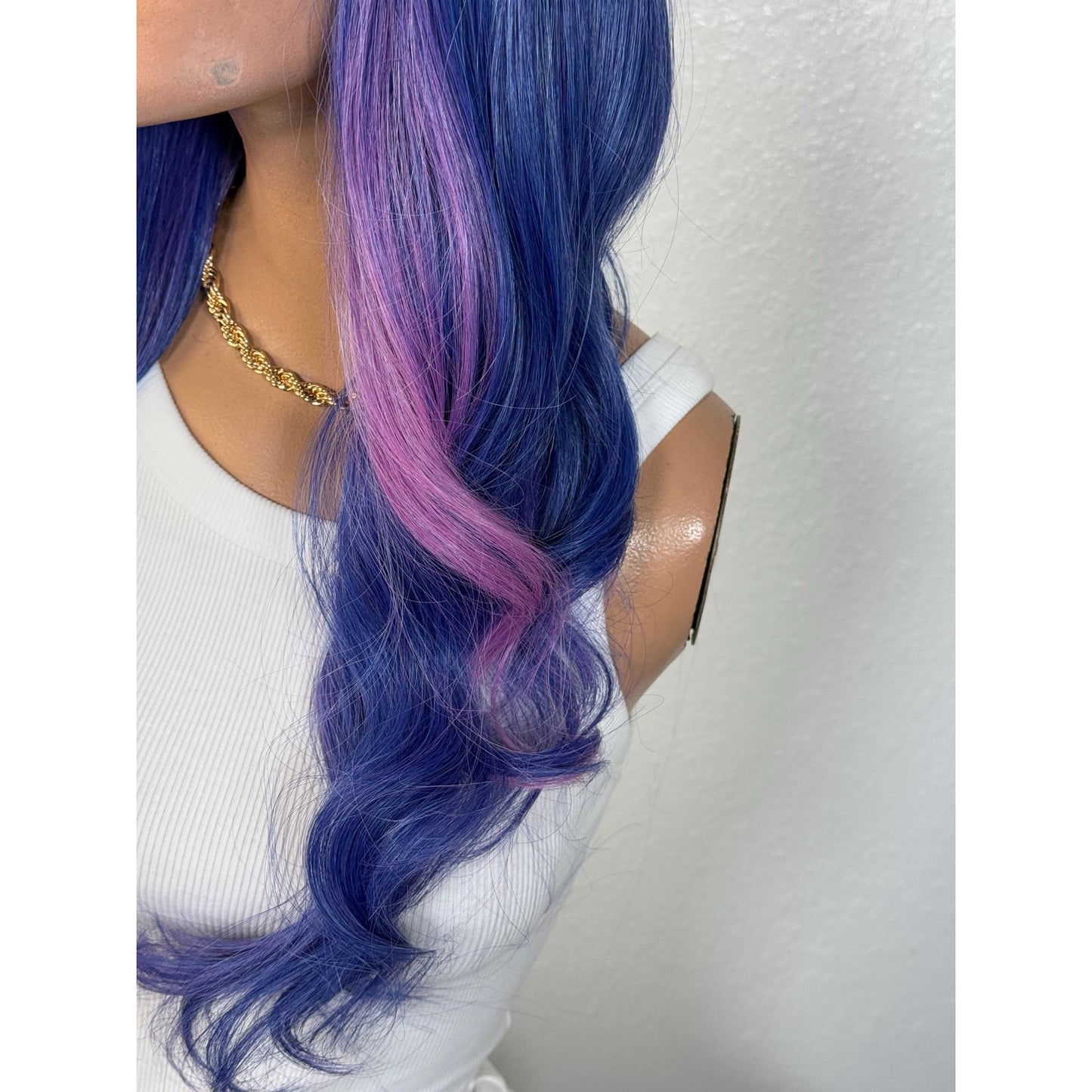 "AZZURE" MONOFILAMENT WIG 22" - ROYAL PURPLE