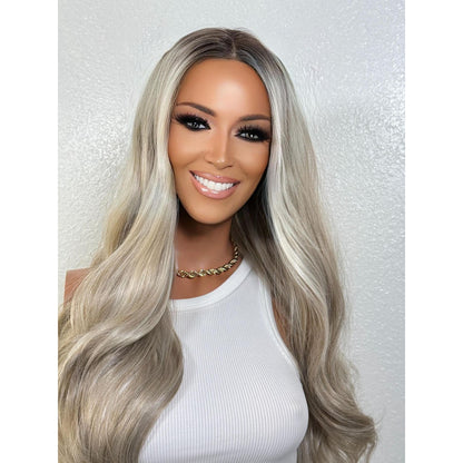 "BRENNA" HD INVISIBLE LACE WIG 24" - ICY BLONDE