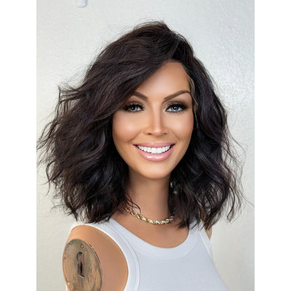 "VICKI" LACE FRONT WIG 10" - BLACK