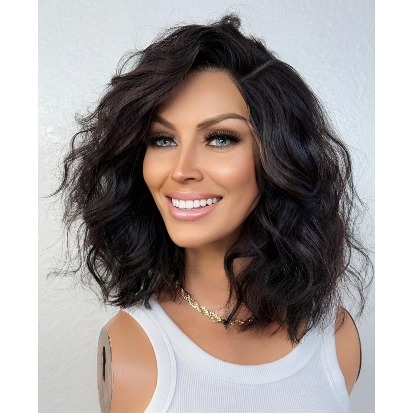 "VICKI" LACE FRONT WIG 10" - BLACK