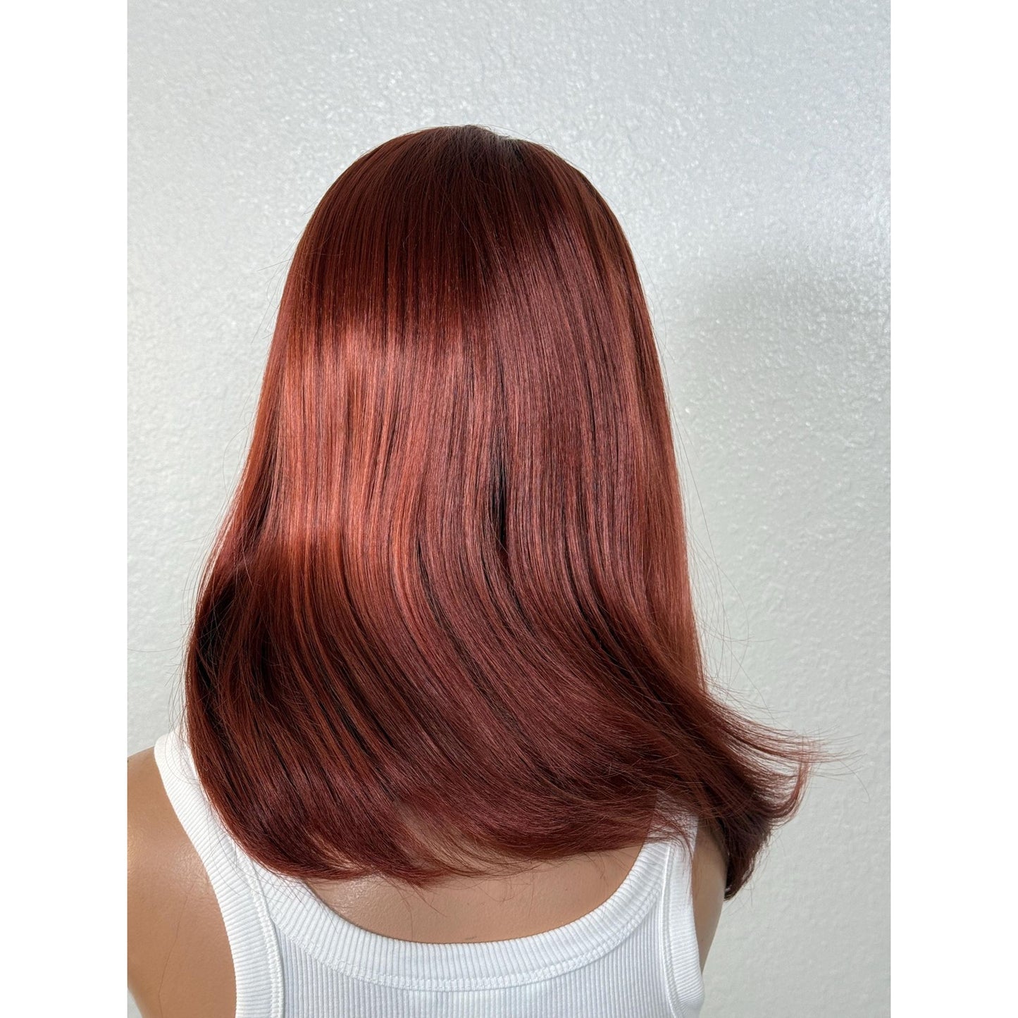 "BRIDGET" HD INVISIBLE LACE WIG 14" - AUBURN COPPER