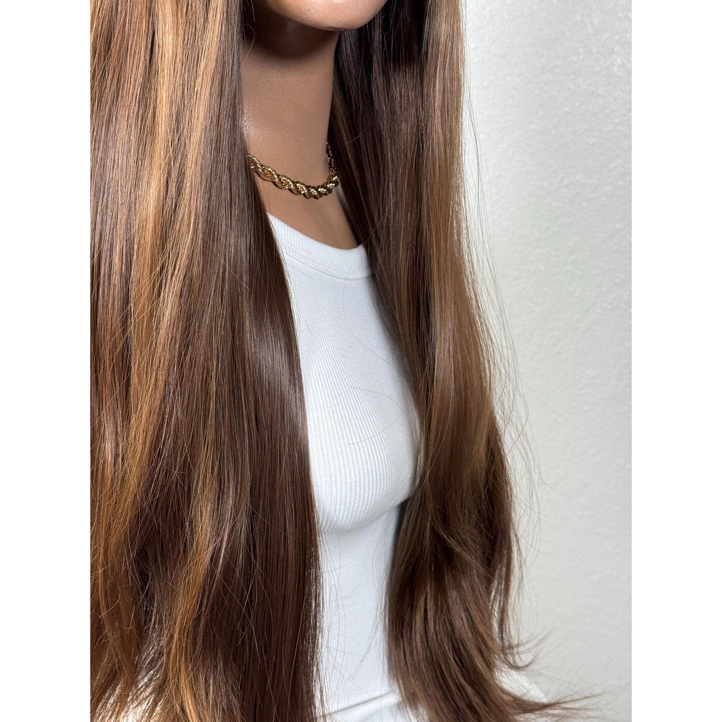 "YESSICA" HD INVISIBLE LACE WIG 24" - GOLDEN BROWN