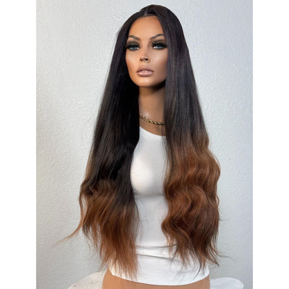 "OONA" HD INVISIBLE LACE WIG 24" - BLACK OMBRE