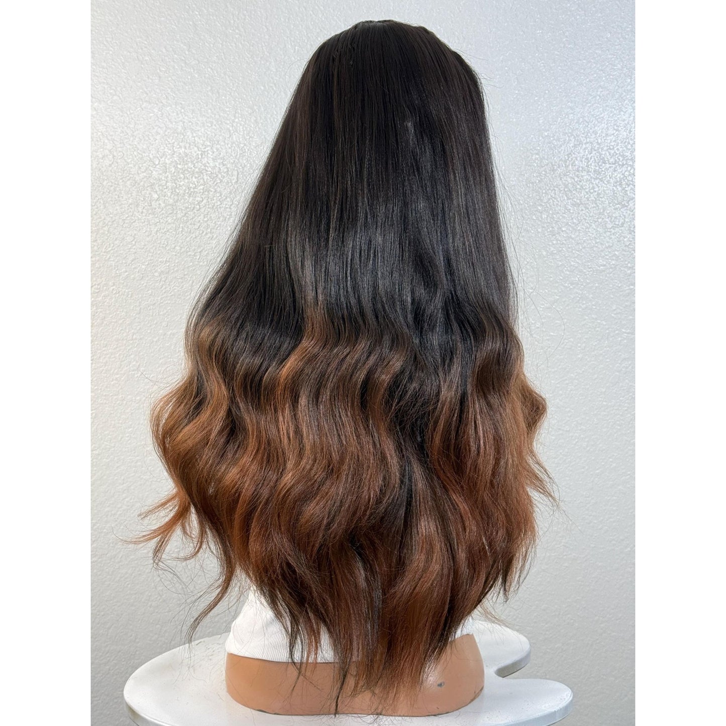 "OONA" HD INVISIBLE LACE WIG 24" - BLACK OMBRE