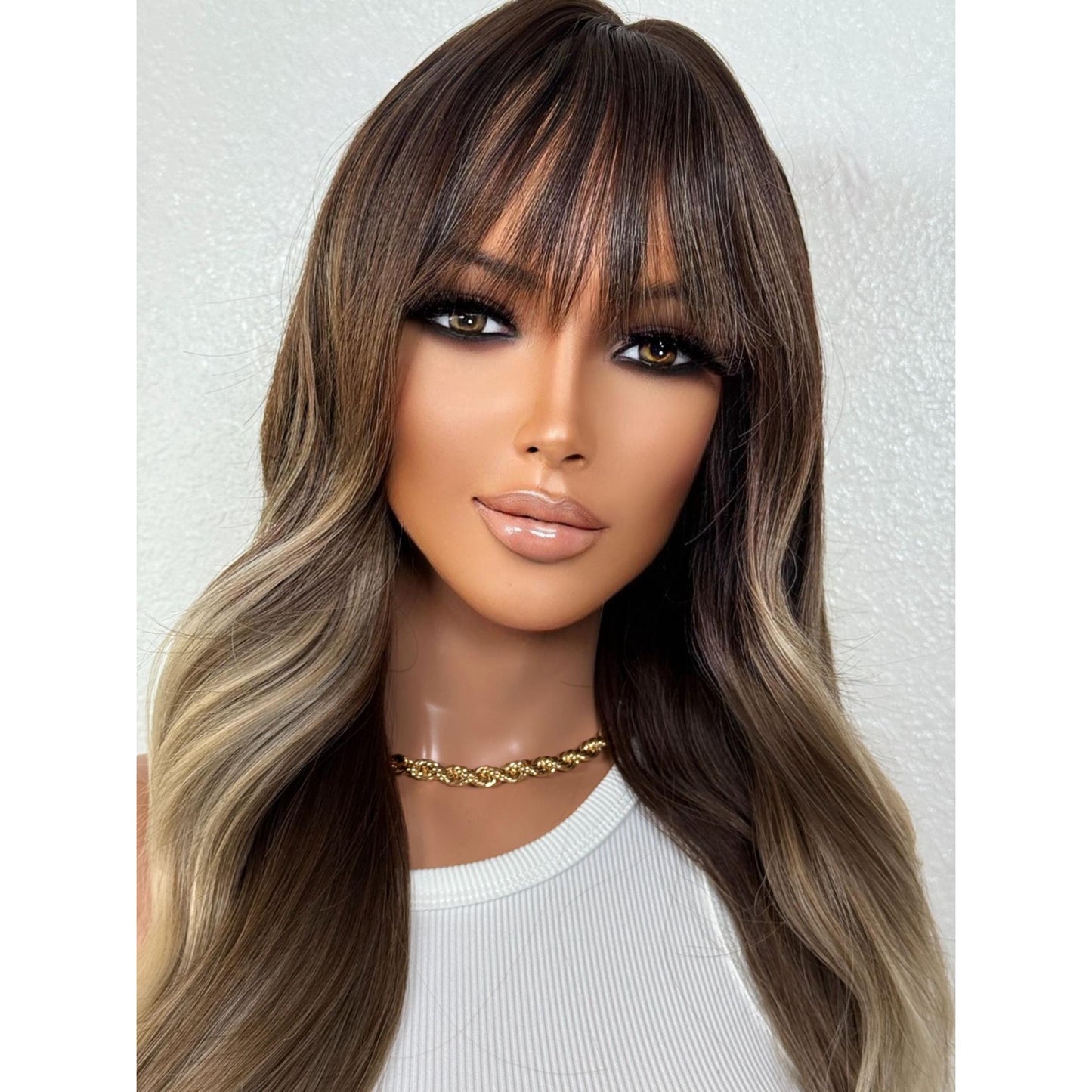 "TAMMY" WIG 20" - BROWN BALAYAGE