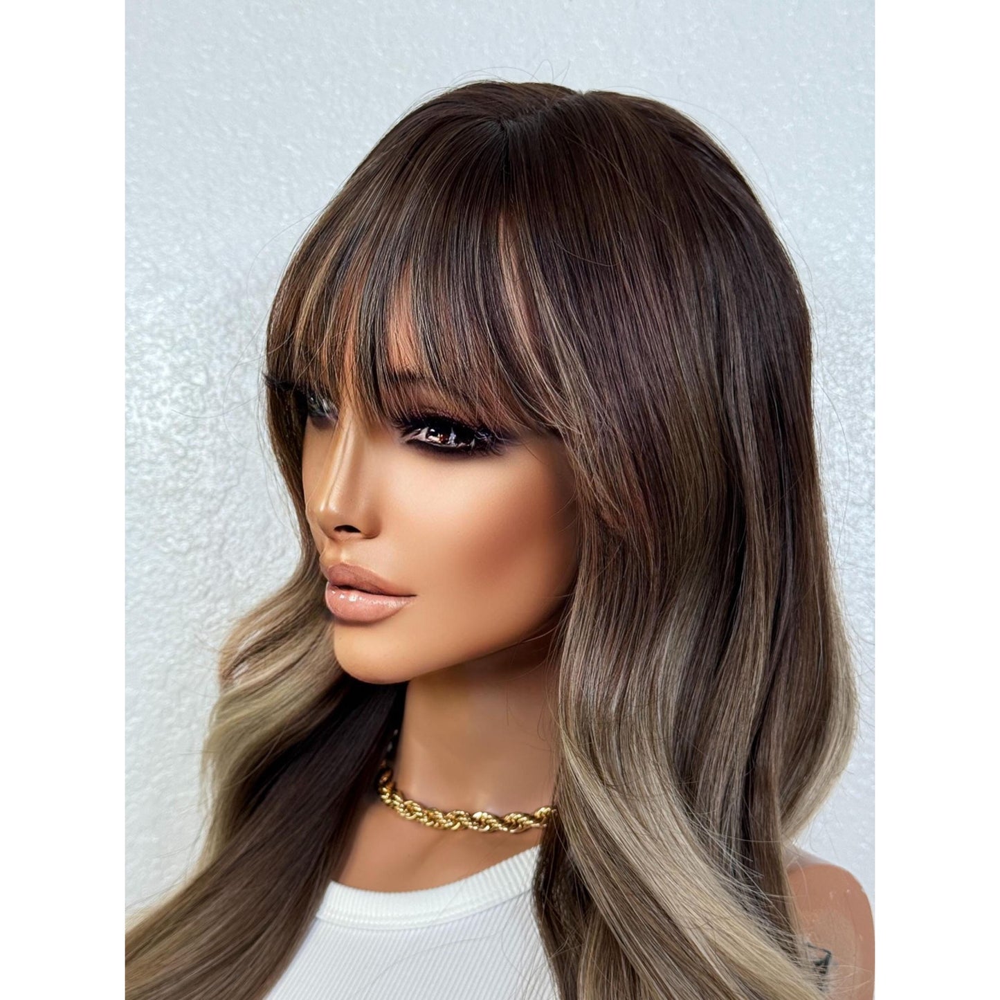 "TAMMY" WIG 20" - BROWN BALAYAGE