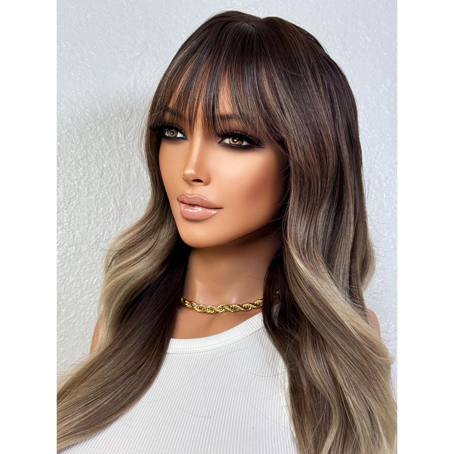 "TAMMY" WIG 20" - BROWN BALAYAGE