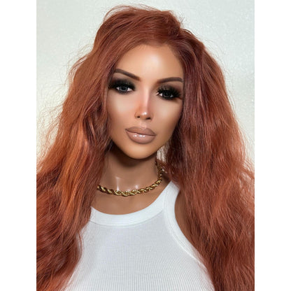 "BETTHENY" HD INVISIBLE LACE WIG 24" - AUBURN COPPER