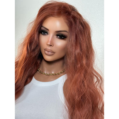 "BETTHENY" HD INVISIBLE LACE WIG 24" - AUBURN COPPER