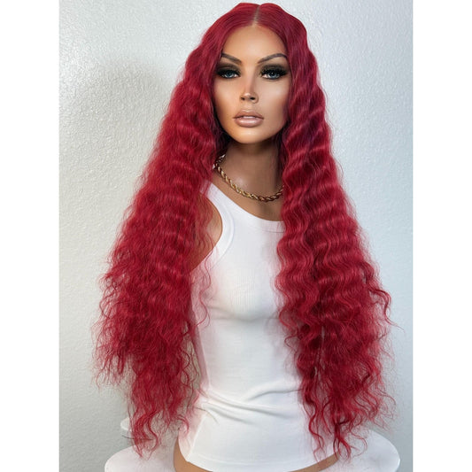 "PERSIA" MONOFILAMENT WIG 26" - RED