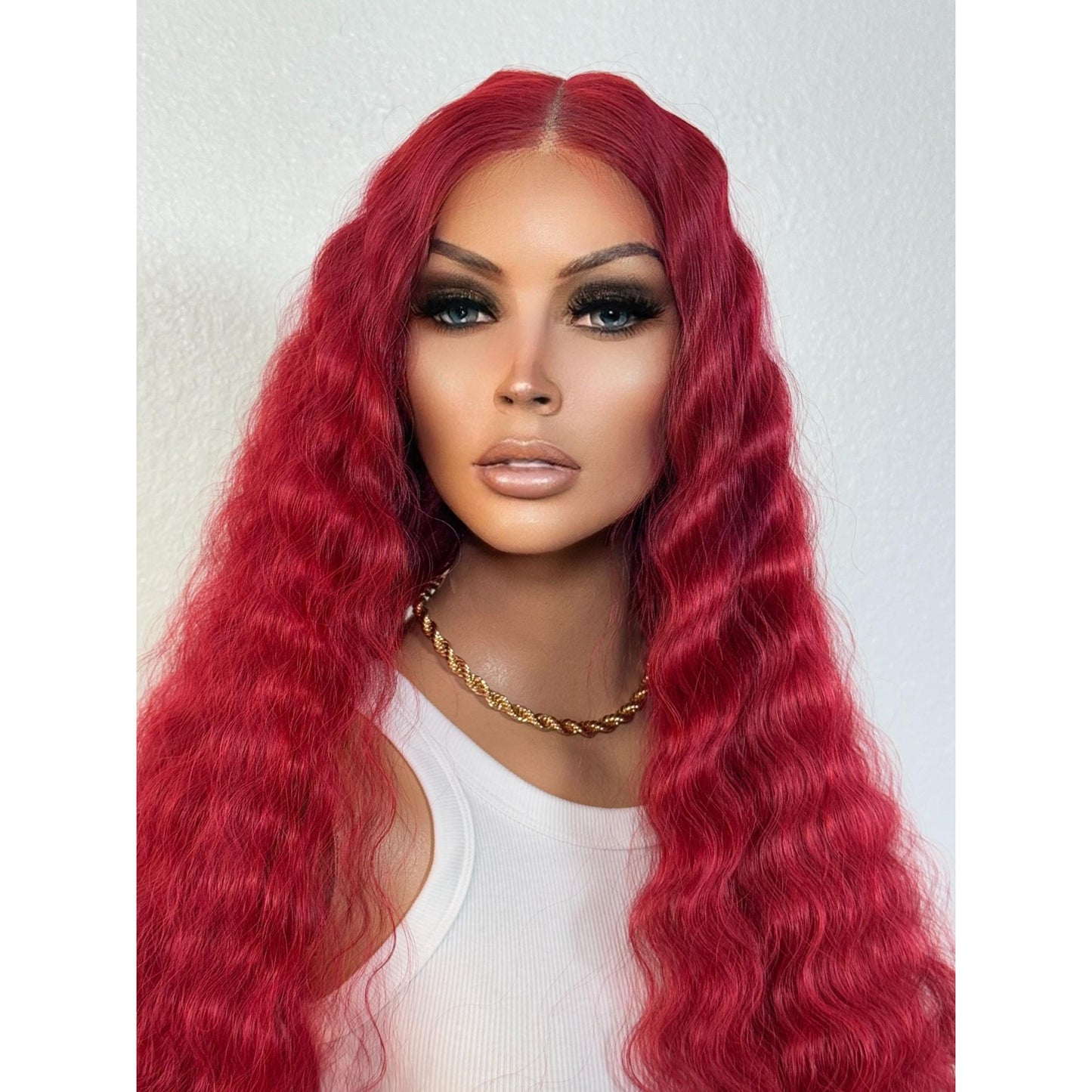 "PERSIA" MONOFILAMENT WIG 26" - RED