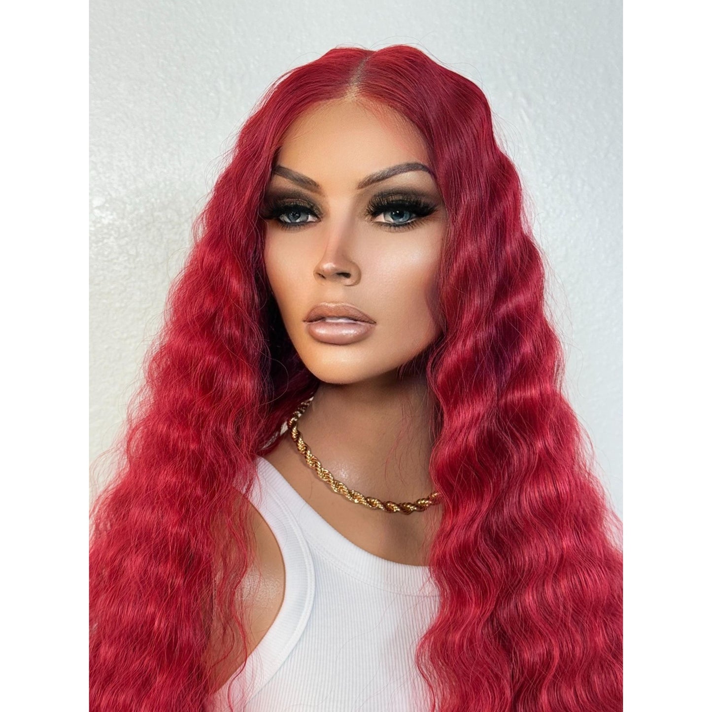 "PERSIA" MONOFILAMENT WIG 26" - RED