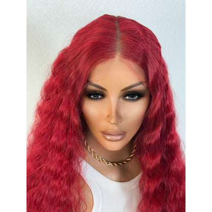 "PERSIA" MONOFILAMENT WIG 26" - RED