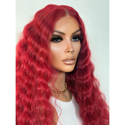 "PERSIA" MONOFILAMENT WIG 26" - RED