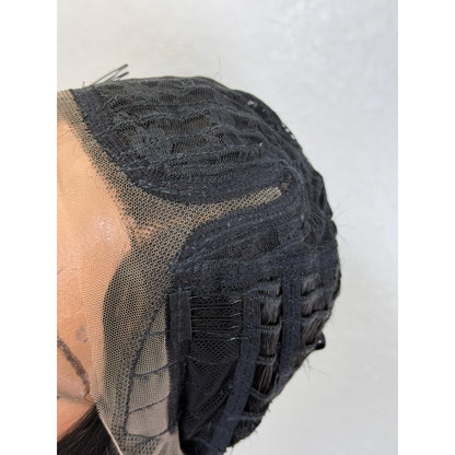 "LYNN" LACE FRONT WIG 18" - JET BLACK