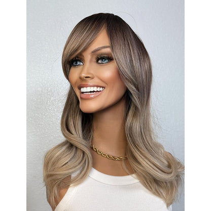 "LUANN" WIG 16" - TAUPE BLONDE