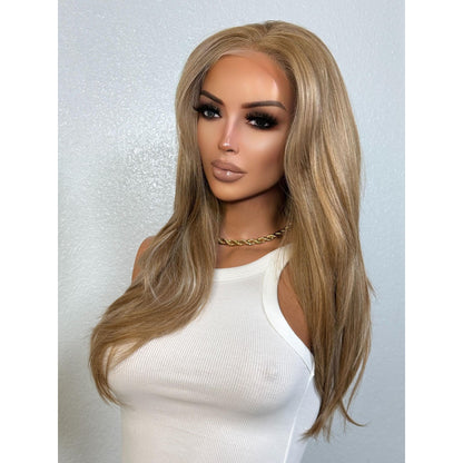 "DAWN" HD INVISIBLE LACE WIG 20" - SANDY BLONDE