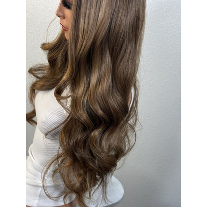 "GABRIELLA" HD INVISIBLE LACE WIG 24" - BROWN BALAYAGE