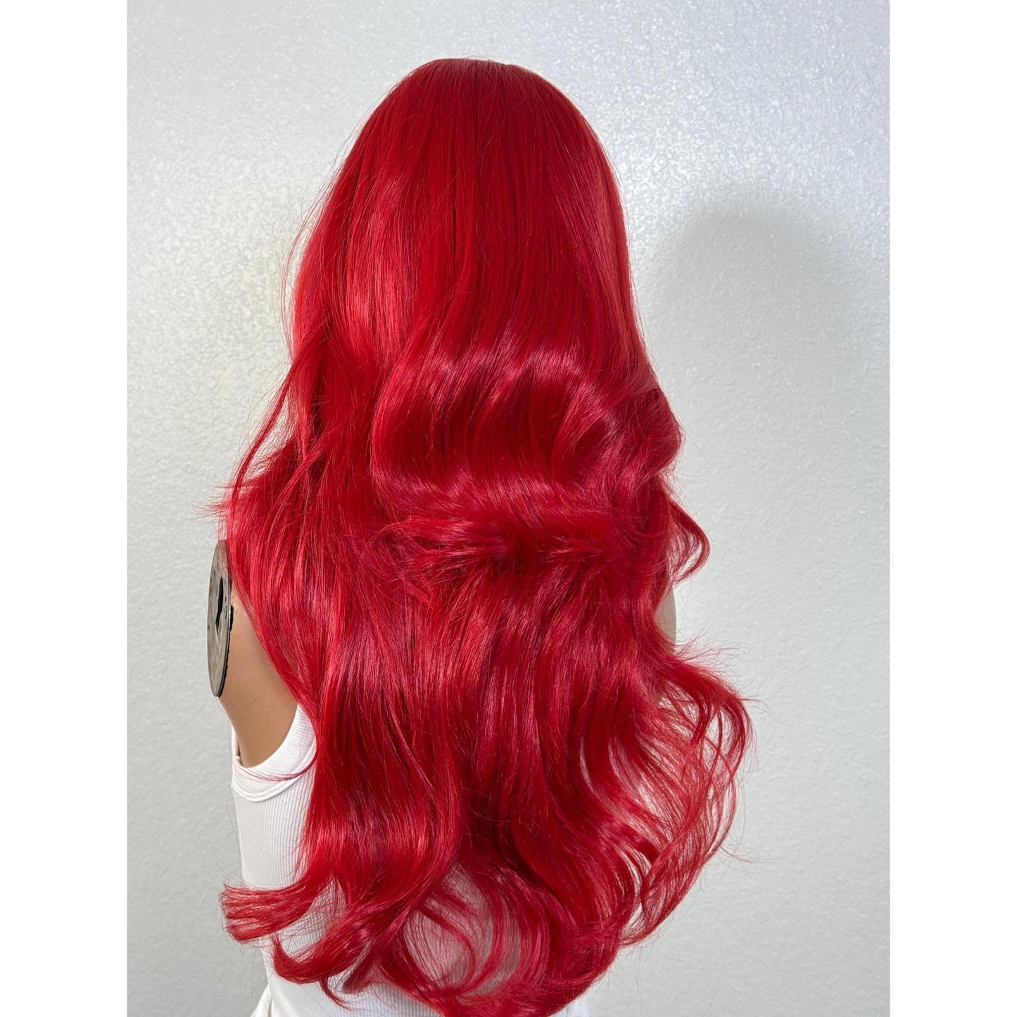 "PRINCESS" MONOFILAMENT WIG 22" - CANDY RED