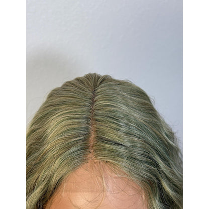 "APPLE" LACE FRONT WIG 12" - PASTEL GREEN