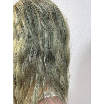 "APPLE" LACE FRONT WIG 12" - PASTEL GREEN