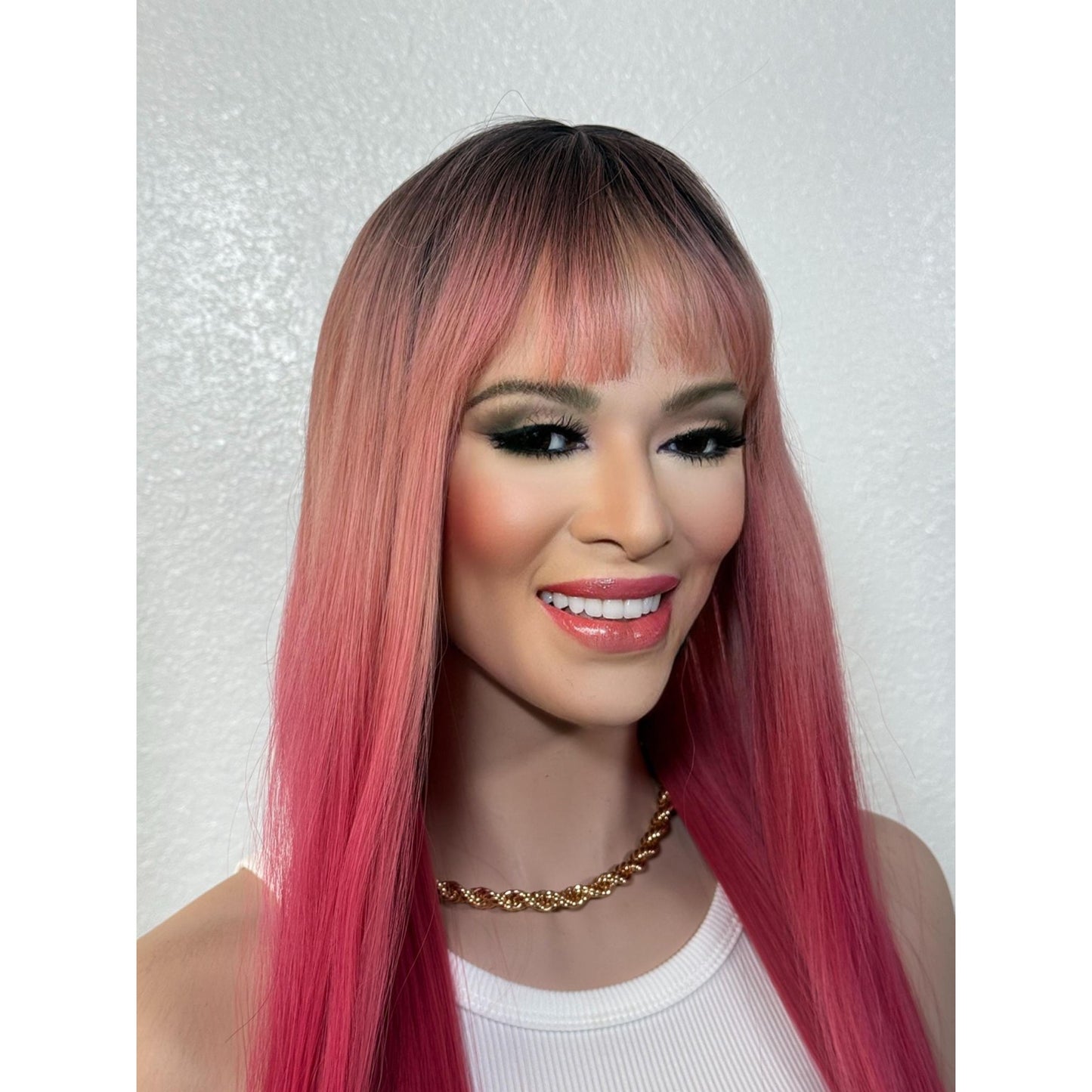 "TOOTSIE" WIG 22" - PINK ROOTY