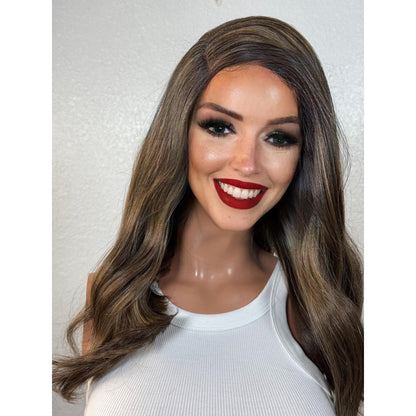 "POLLYANNA" LACE FRONT WIG 14" - TOFFEE BROWN