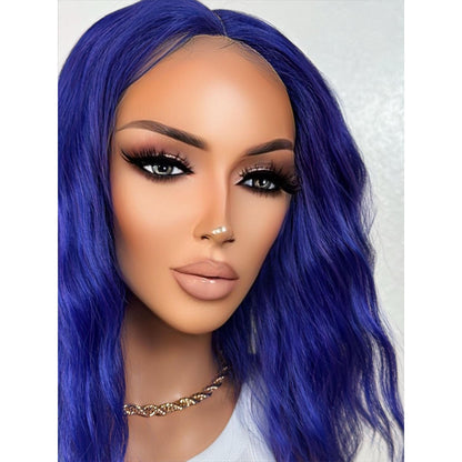 "ROYAL" LACE FRONT WIG 12" - ELECTRIC BLUE