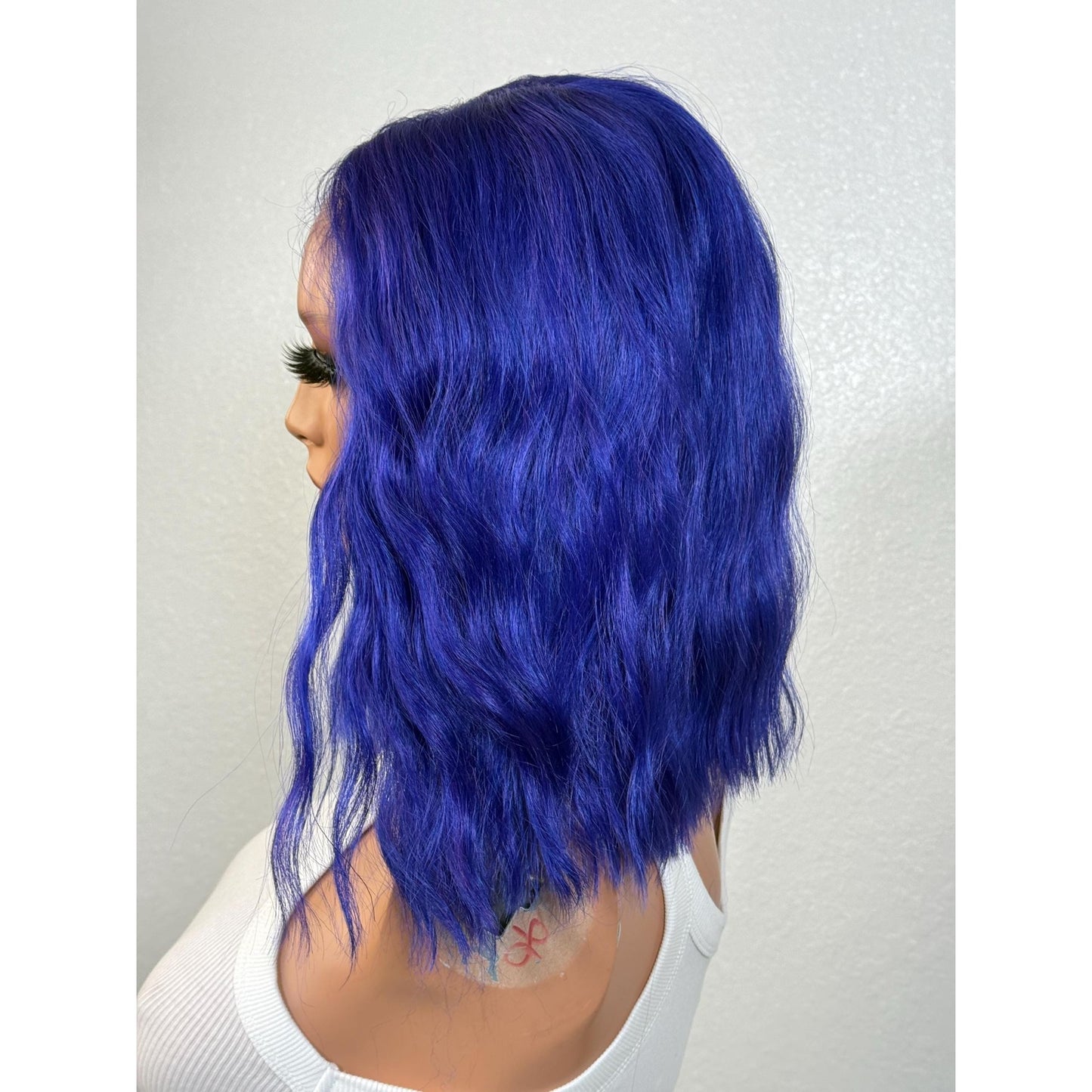 "ROYAL" LACE FRONT WIG 12" - ELECTRIC BLUE