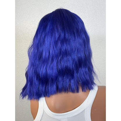 "ROYAL" LACE FRONT WIG 12" - ELECTRIC BLUE