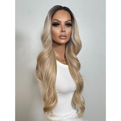 "ROWAN" HD INVISIBLE LACE WIG 24" - VANILLA BLONDE