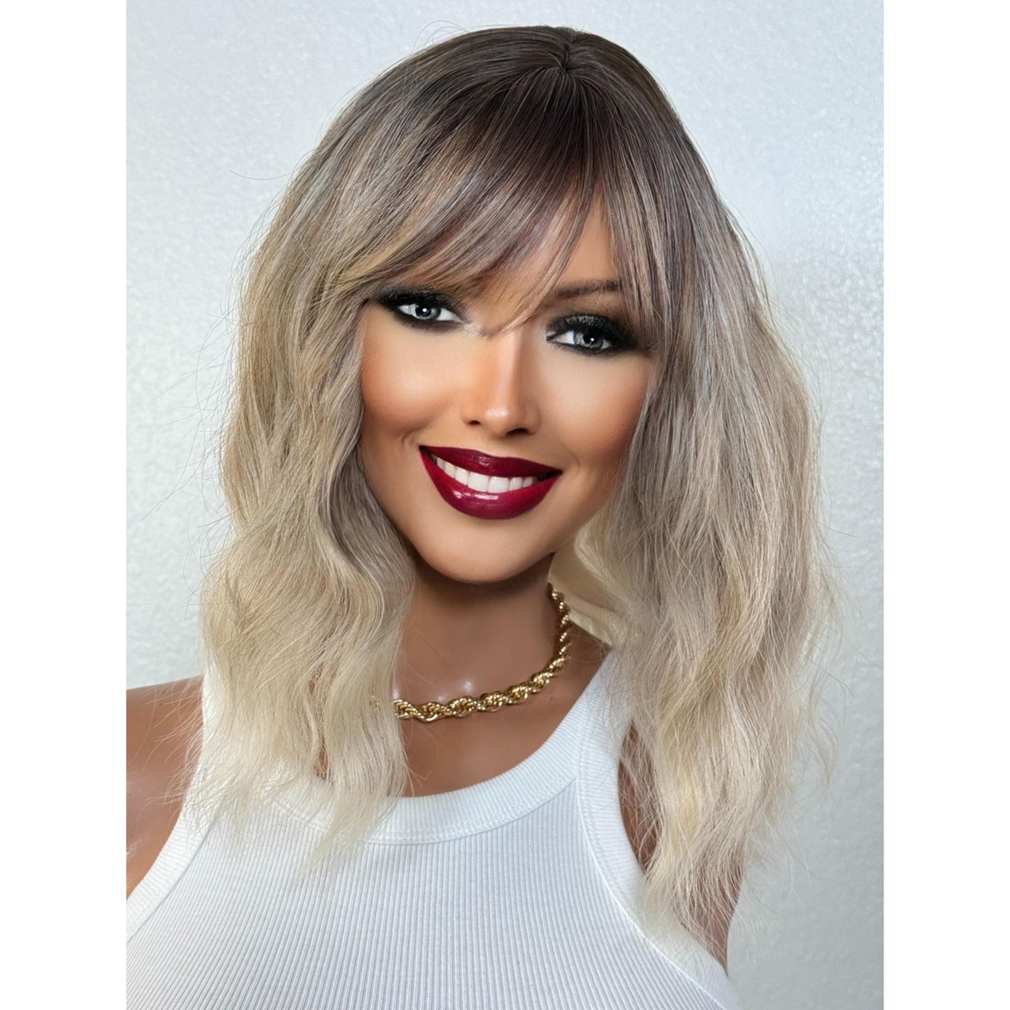 "HARLOWE" WIG 12" - LIGHT BLONDE