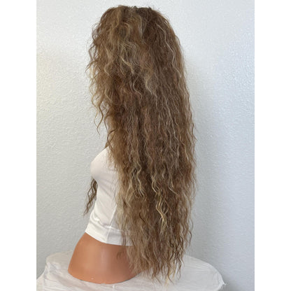 "TOPANGA" HD INVISIBLE LACE WIG 26" - BROWN CREAMY HL