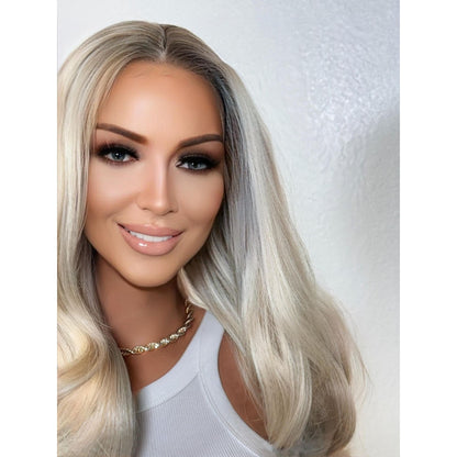 "GRETA" HD INVISIBLE LACE WIG 24" - ASH BLONDE