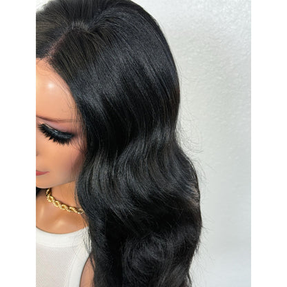 "LIBERTY" LACE FRONT WIG 18" - JET BLACK