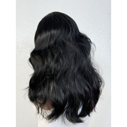 "LIBERTY" LACE FRONT WIG 18" - JET BLACK