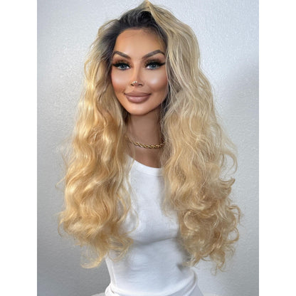 "PAMELA" HD INVISIBLE LACE WIG 22" - OMBRE BLONDE