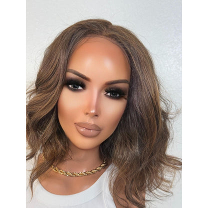 "TARYN" LACE FRONT WIG 10" - GOLDEN BROWN