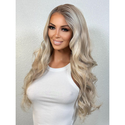 "SULLIVAN" HD INVISIBLE LACE WIG 24" - PLATINUM BLONDE